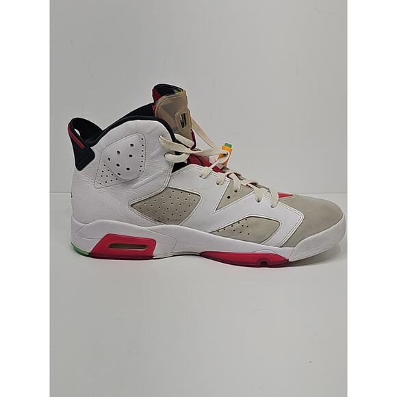 Air Jordan 6 Hare Retro Size 12 Mens White Grey Red Sneakers 2020 CT8529-062 main image 6